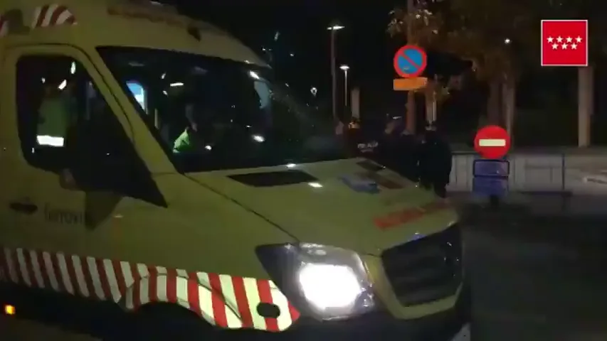 Imagen de una ambulancia en Madrid