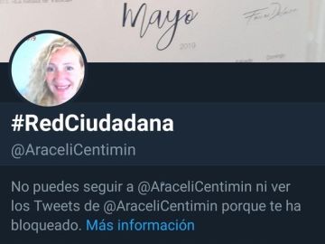 La extensa lista de bloqueos ha convertido a #Araceli en TT La extensa lista de bloqueos ha convertido a #Araceli en TT