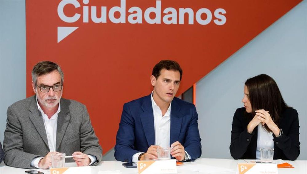 Villegas, Rivera y Arrimadas