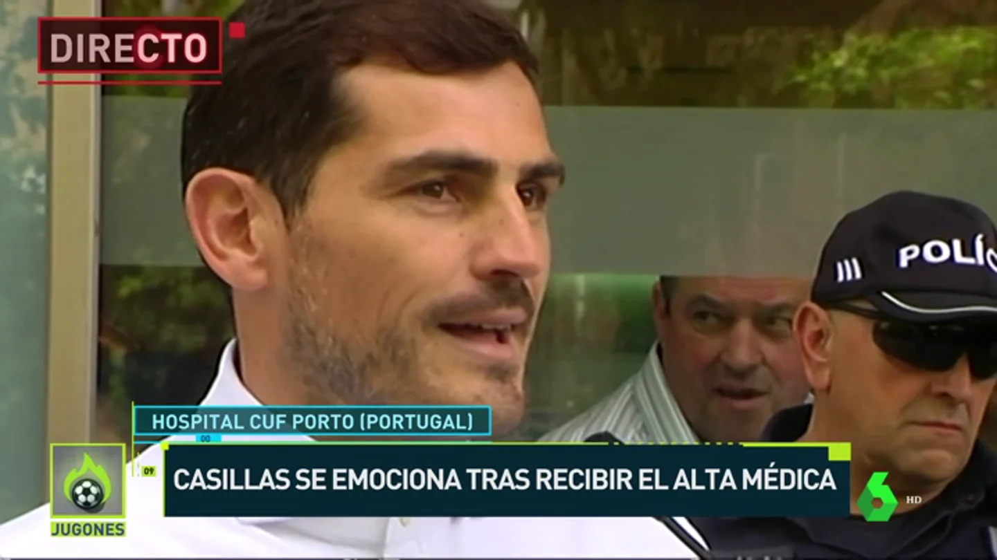Casillas sale del hospital Casillas sale del hospital