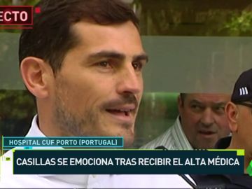 Casillas sale del hospital Casillas sale del hospital