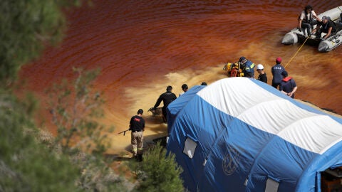 Operaciones de rescate de las v&iacute;ctimas del asesino en serie de Chipre