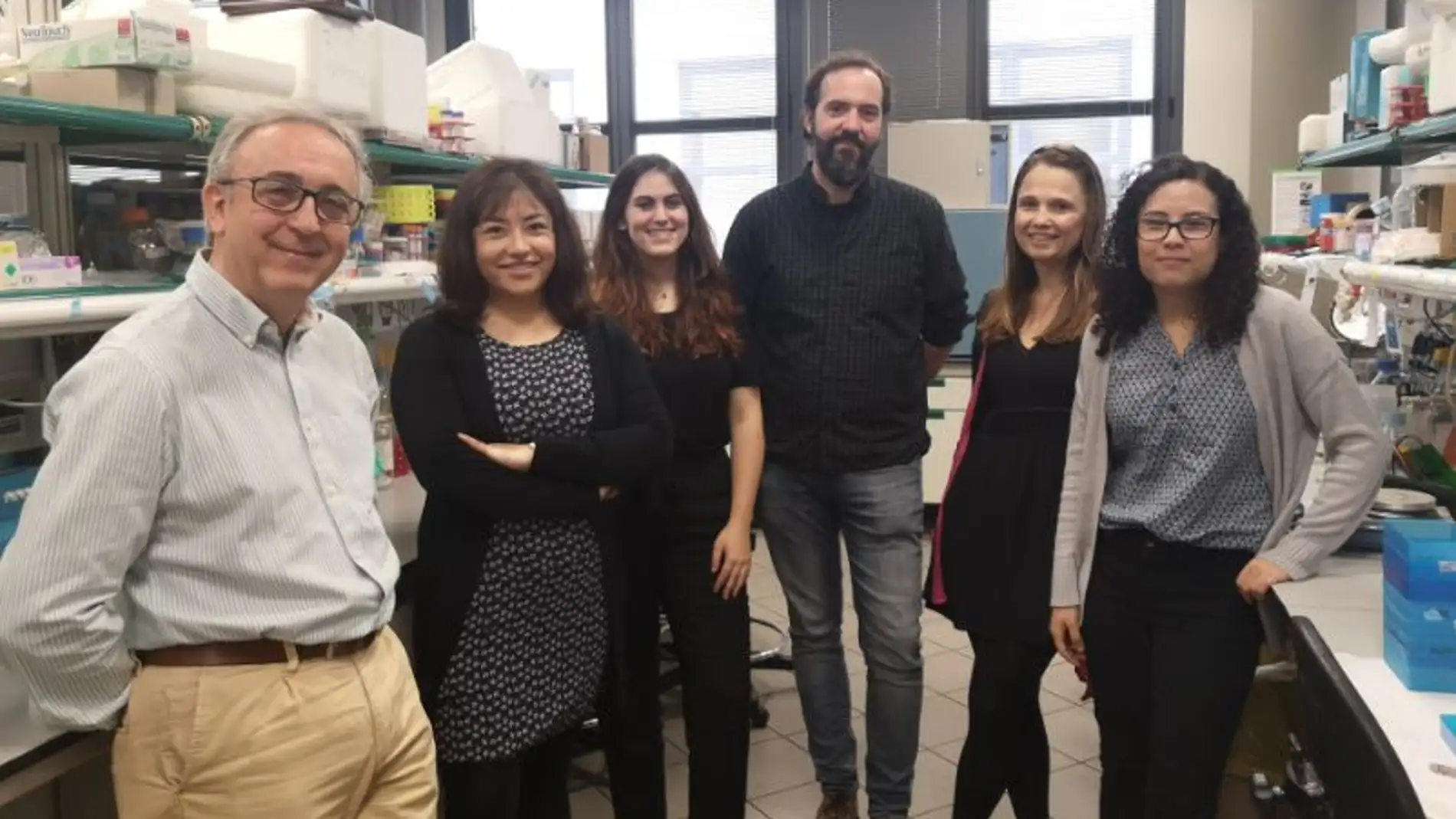 Antonio Zorzano y el equipo del laboratorio de Enfermedades Metabólicas Complejas y Mitocondrias que ha participado en esta investigación
