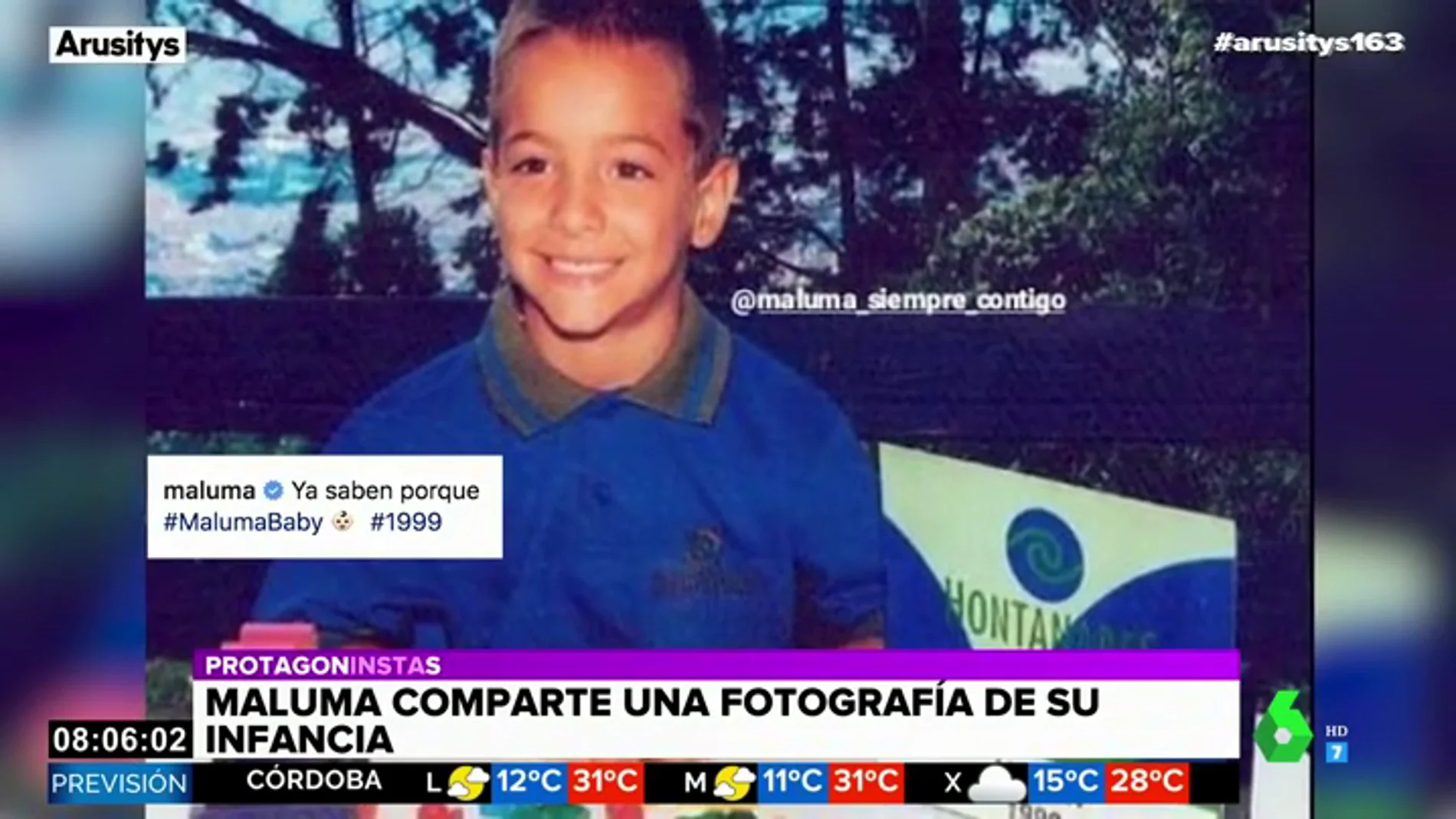 La tierna fotografía de Maluma con cinco años que enamora a las redes sociales