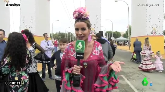 Bea Jarrín, en la Feria de Sevilla Bea Jarrín, en la Feria de Sevilla