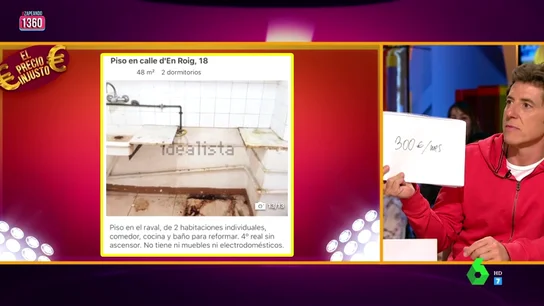 Manel Fuentes se somete al 'Precio Injusto' en Zapeando: ¿cuánto dinero piden por el alquiler de estos "terribles" pisos? Manel Fuentes se somete al 'Precio Injusto' en Zapeando: ¿cuánto dinero piden por el alquiler de estos "terribles" pisos?