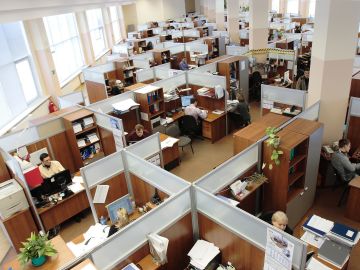 Imagen de archivo de los trabajadores de una empresa. Imagen de archivo de los trabajadores de una empresa.