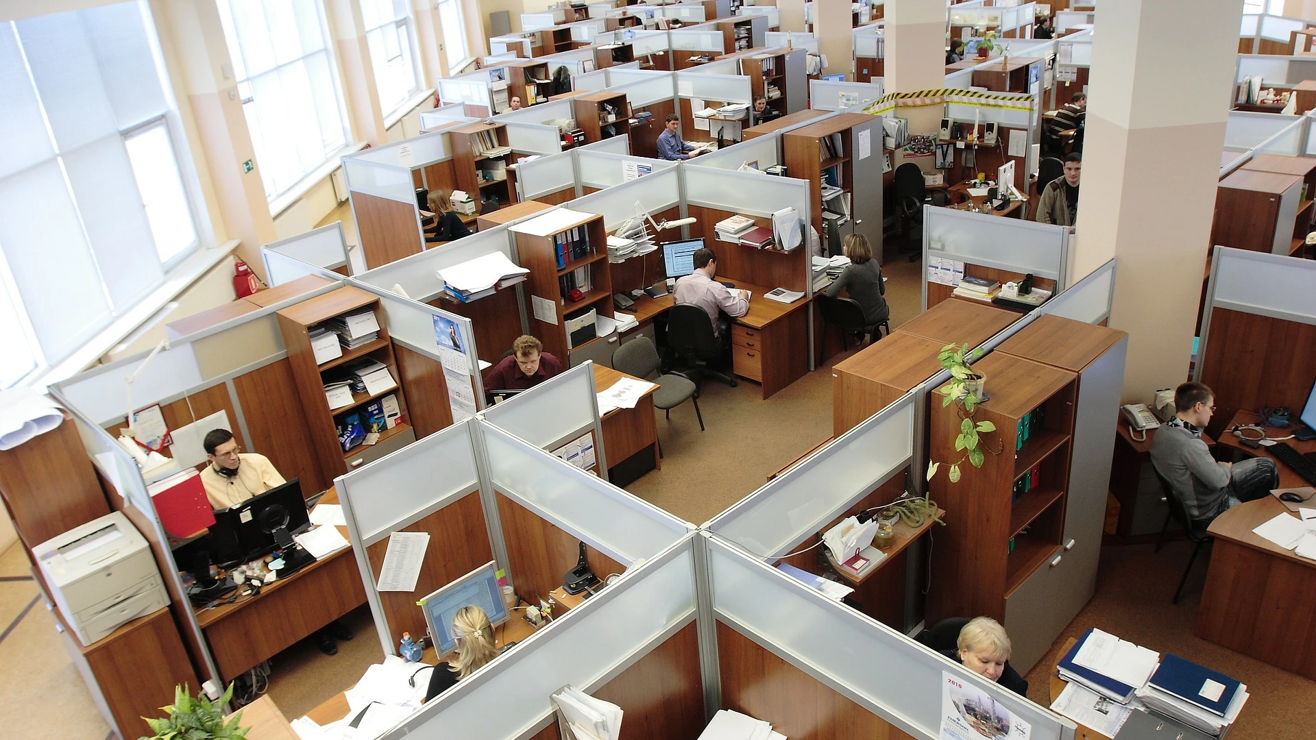 Imagen de archivo de los trabajadores de una empresa.