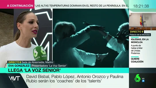 Eva González confiesa que la nueva edición de 'La Voz Senior' es su favorita Eva González confiesa que la nueva edición de 'La Voz Senior' es su favorita