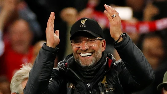 Klopp celebra el pase a la final de la Champions Klopp celebra el pase a la final de la Champions