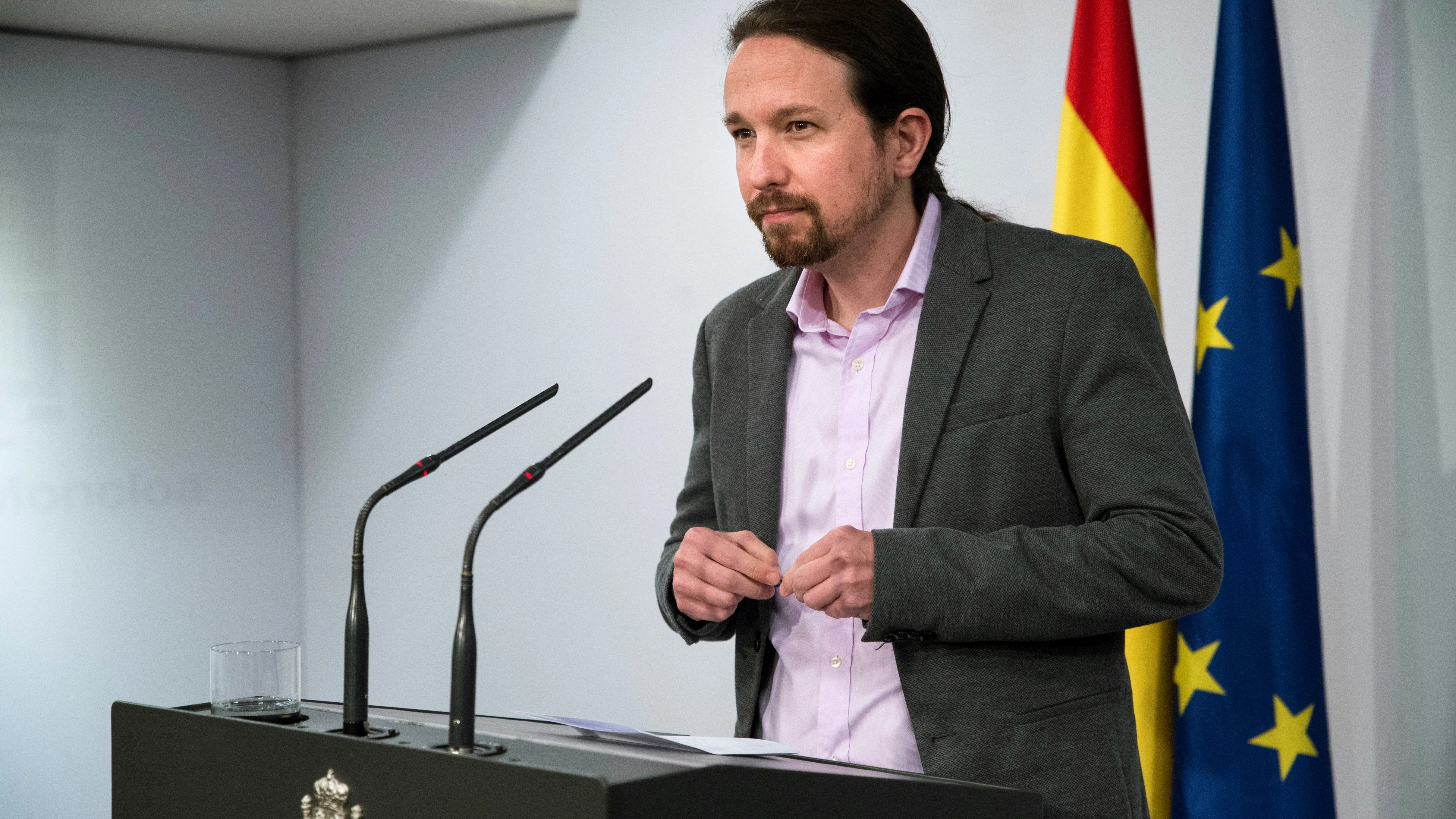 El líder de Podemos, Pablo Iglesias