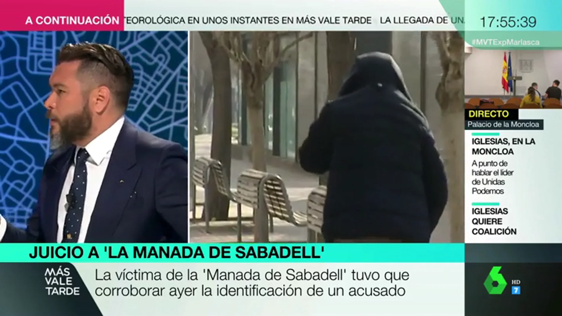 El abogado de la víctima de 'la Manada de Sabadell': "Está completamente reviviendo el suceso, es una doble victimización"