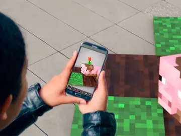 Minecraft en realidad aumentada Minecraft en realidad aumentada