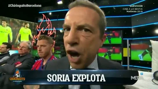 El mayor enfado que se recuerda de Cristóbal Soria: ¡indignado tras la derrota del Barcelona en Anfield! El mayor enfado que se recuerda de Cristóbal Soria: ¡indignado tras la derrota del Barcelona en Anfield!