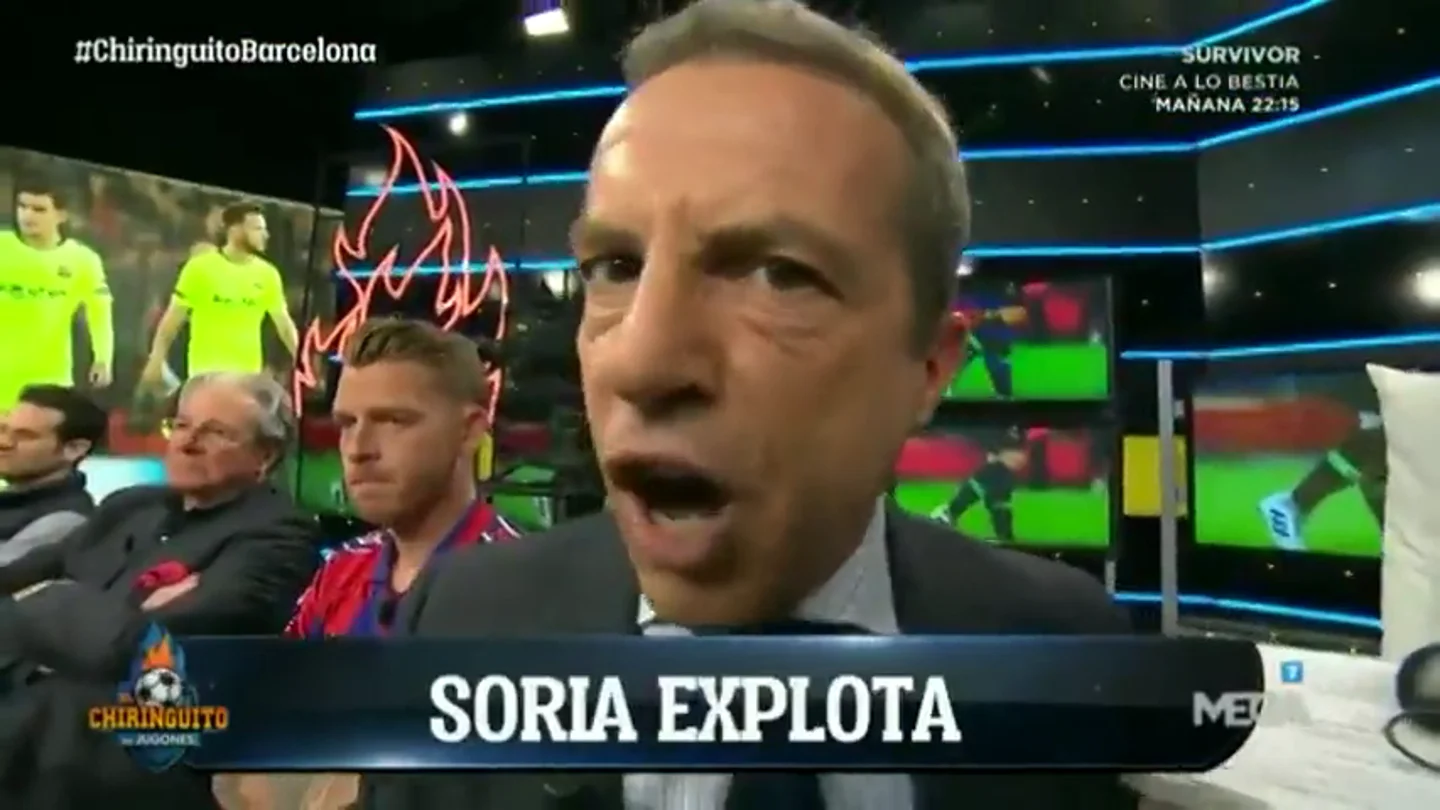 El mayor enfado que se recuerda de Cristóbal Soria: ¡indignado tras la derrota del Barcelona en Anfield! El mayor enfado que se recuerda de Cristóbal Soria: ¡indignado tras la derrota del Barcelona en Anfield!