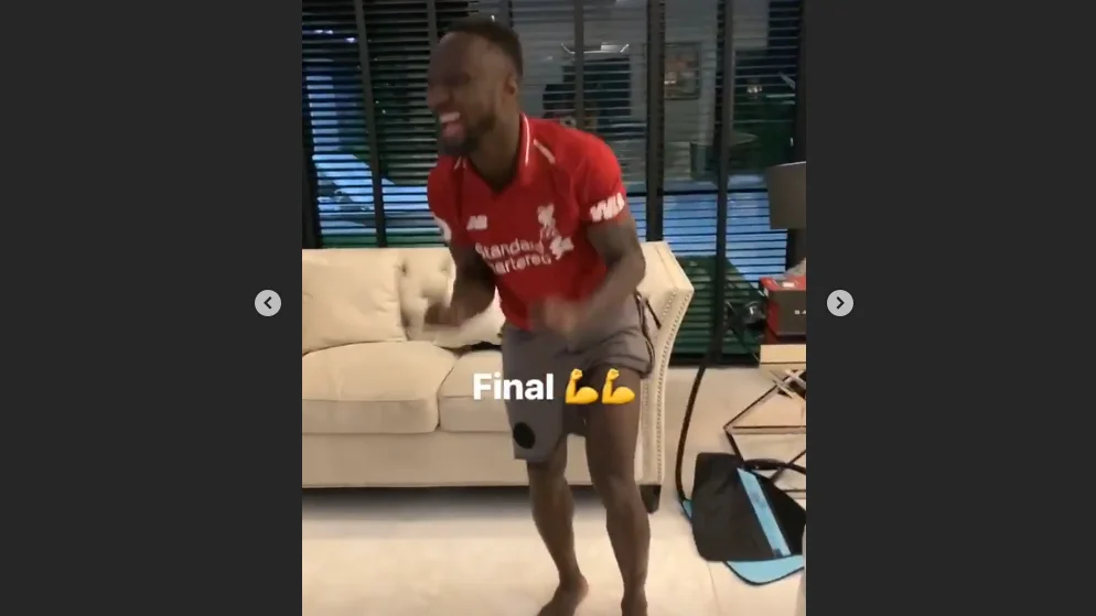 Keita celebró la victoria en su casa