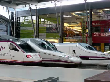 AVE en la Estación de Málaga AVE en la Estación de Málaga