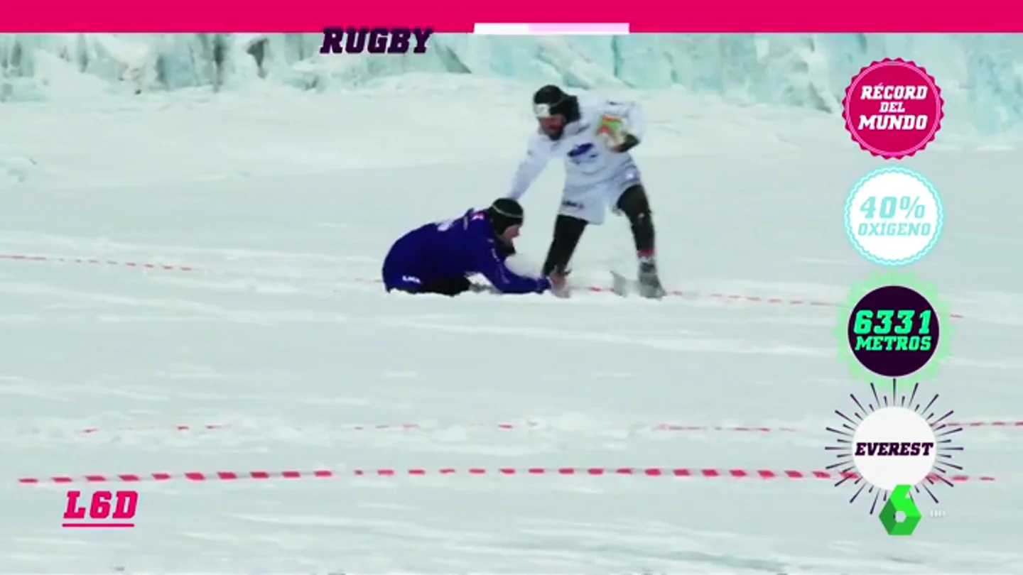 Un partido de rugby en el Everest rompe los récords del deporte Un partido de rugby en el Everest rompe los récords del deporte