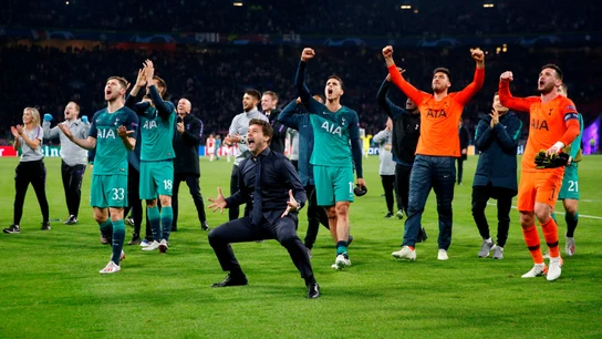 Pochettino, muy efusivo celebrando el pase del Tottenham a la final de la Champions Pochettino, muy efusivo celebrando el pase del Tottenham a la final de la Champions