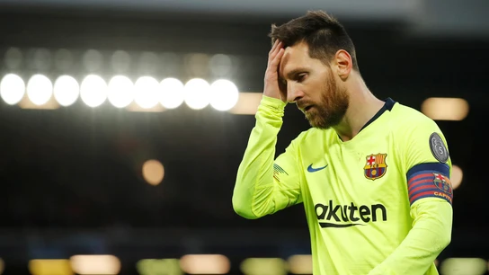 Leo Messi, durante el partido contra el Liverpool Leo Messi, durante el partido contra el Liverpool