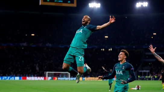 Lucas Moura celebra su histórico gol contra el Ajax Lucas Moura celebra su histórico gol contra el Ajax