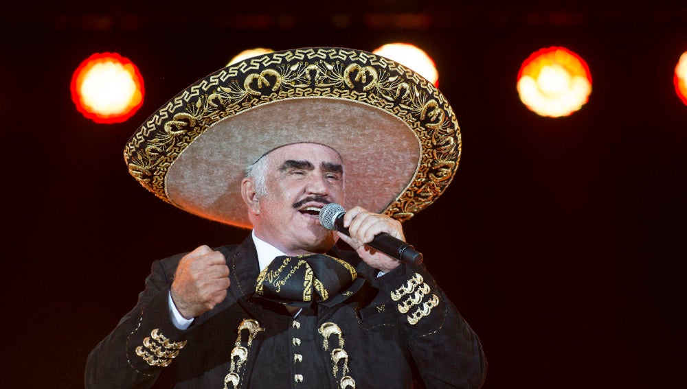 El cantante mexicano Vicente Fernández