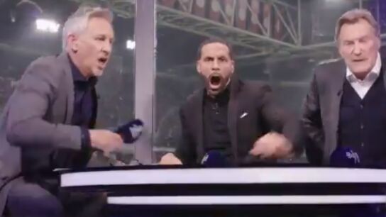 As&iacute; festejaron Lineker y Ferdinand el triunfo del Tottenham