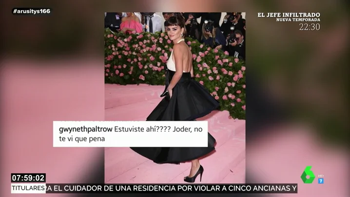  El comentario de Gwyneth Paltrow a Penélope Cruz que sorprende a los internautas: "¿Estuviste ahí? No te vi, qué pena"