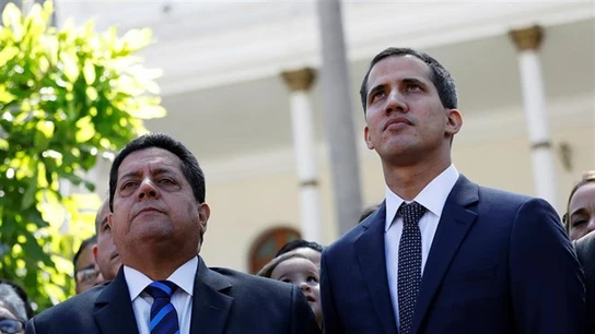 Edgar Zambrano junto a Juan Guaidó Edgar Zambrano junto a Juan Guaidó
