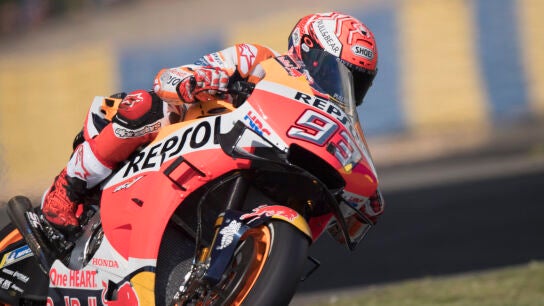 Marc M&aacute;rquez, a bordo de su moto