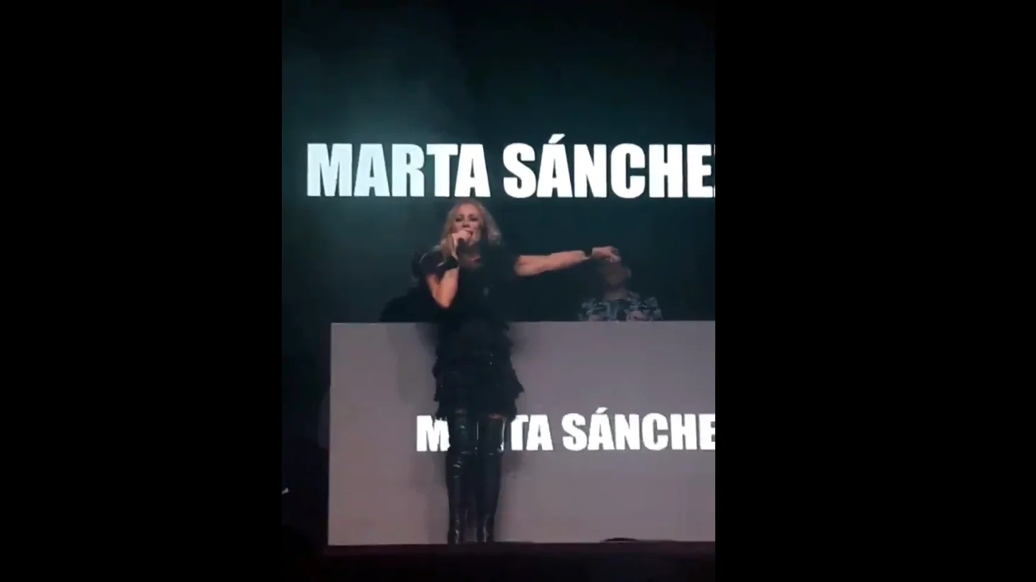 Marta Sánchez durante el concierto