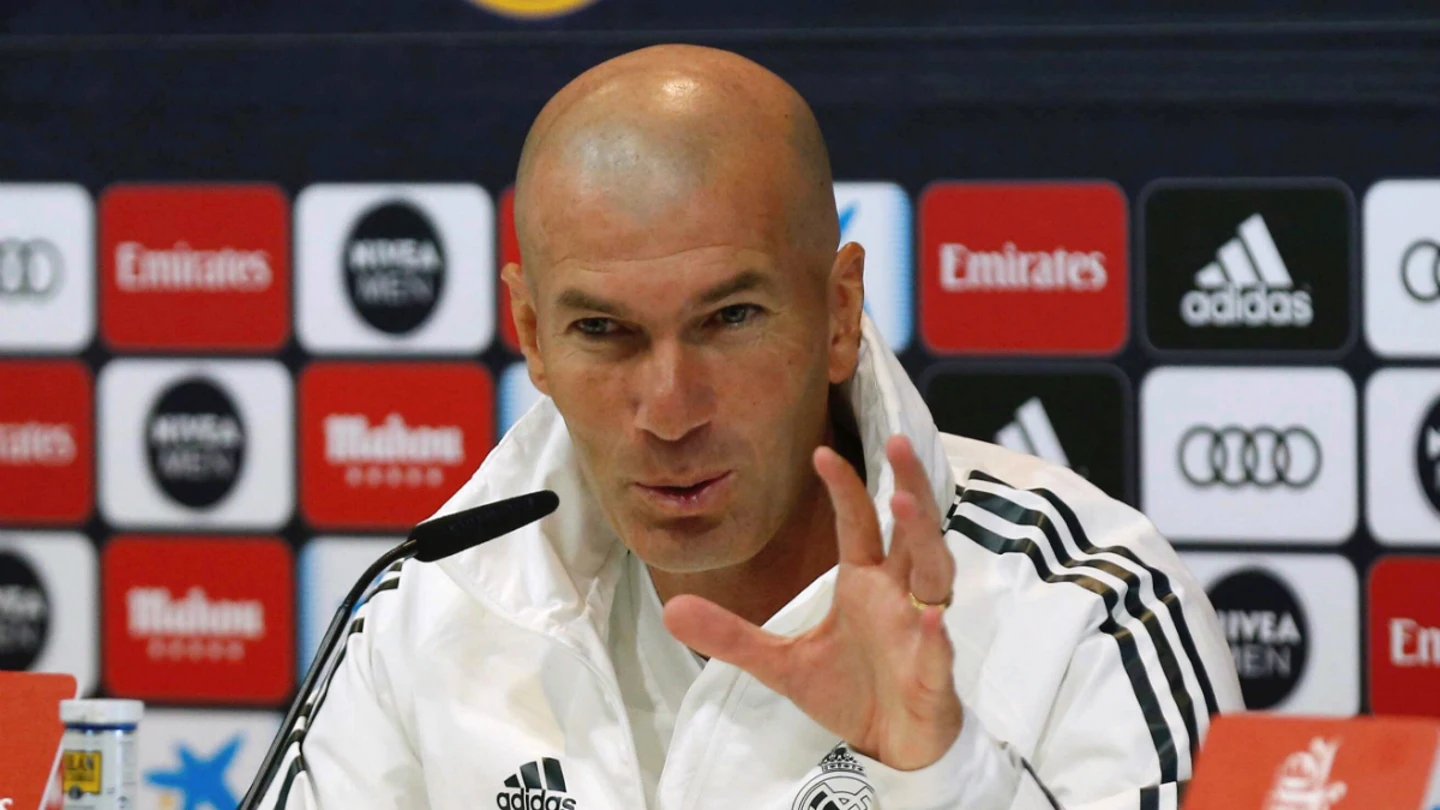 Zidane, en rueda de prensa Zidane, en rueda de prensa