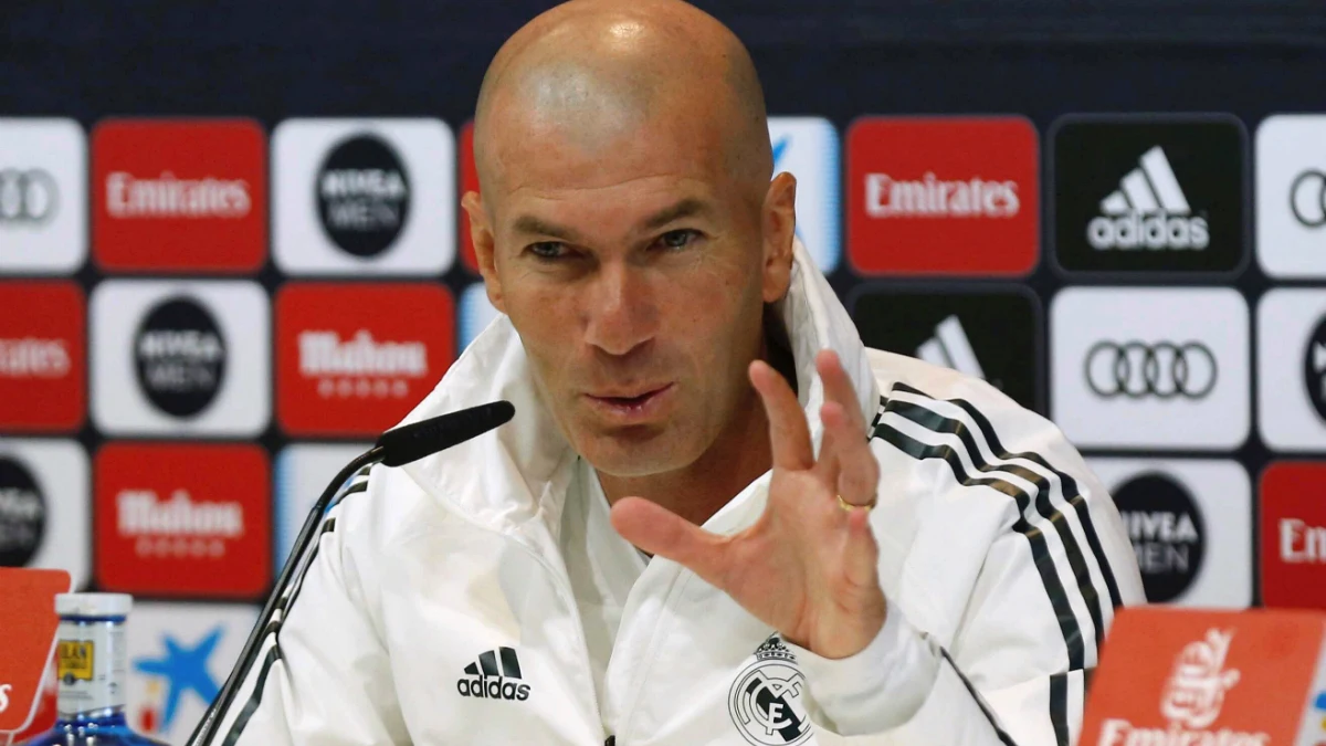 Zidane, en rueda de prensa