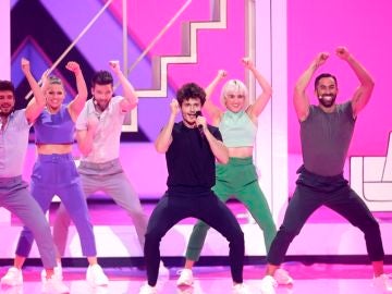 Miki Núñez durante su actuación en la gala final de Eurovisión 2019 Miki Núñez durante su actuación en la gala final de Eurovisión 2019