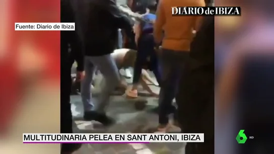 Multitudinaria pelea en Ibiza Multitudinaria pelea en Ibiza