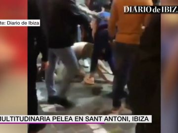 Multitudinaria pelea en Ibiza Multitudinaria pelea en Ibiza