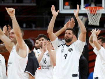 El Real Madrid celebra una victoria El Real Madrid celebra una victoria