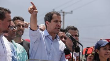 El líder opositor y presidente del Parlamento venezolano, Juan Guaidó