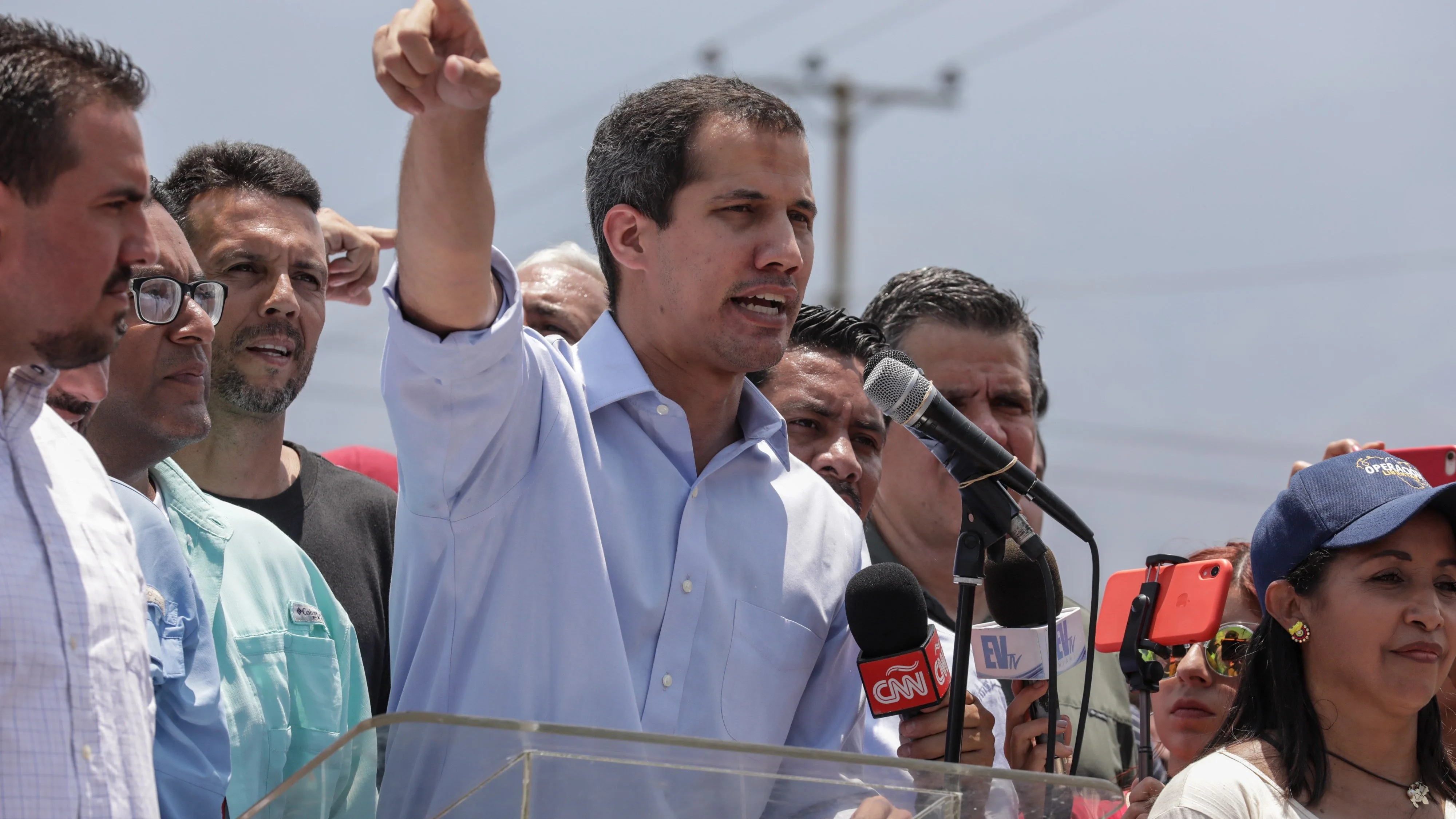 El líder opositor y presidente del Parlamento venezolano, Juan Guaidó