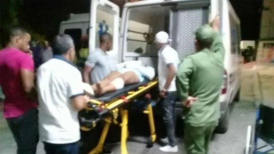 Imagen de uno de los heridos en el accidente Imagen de uno de los heridos en el accidente