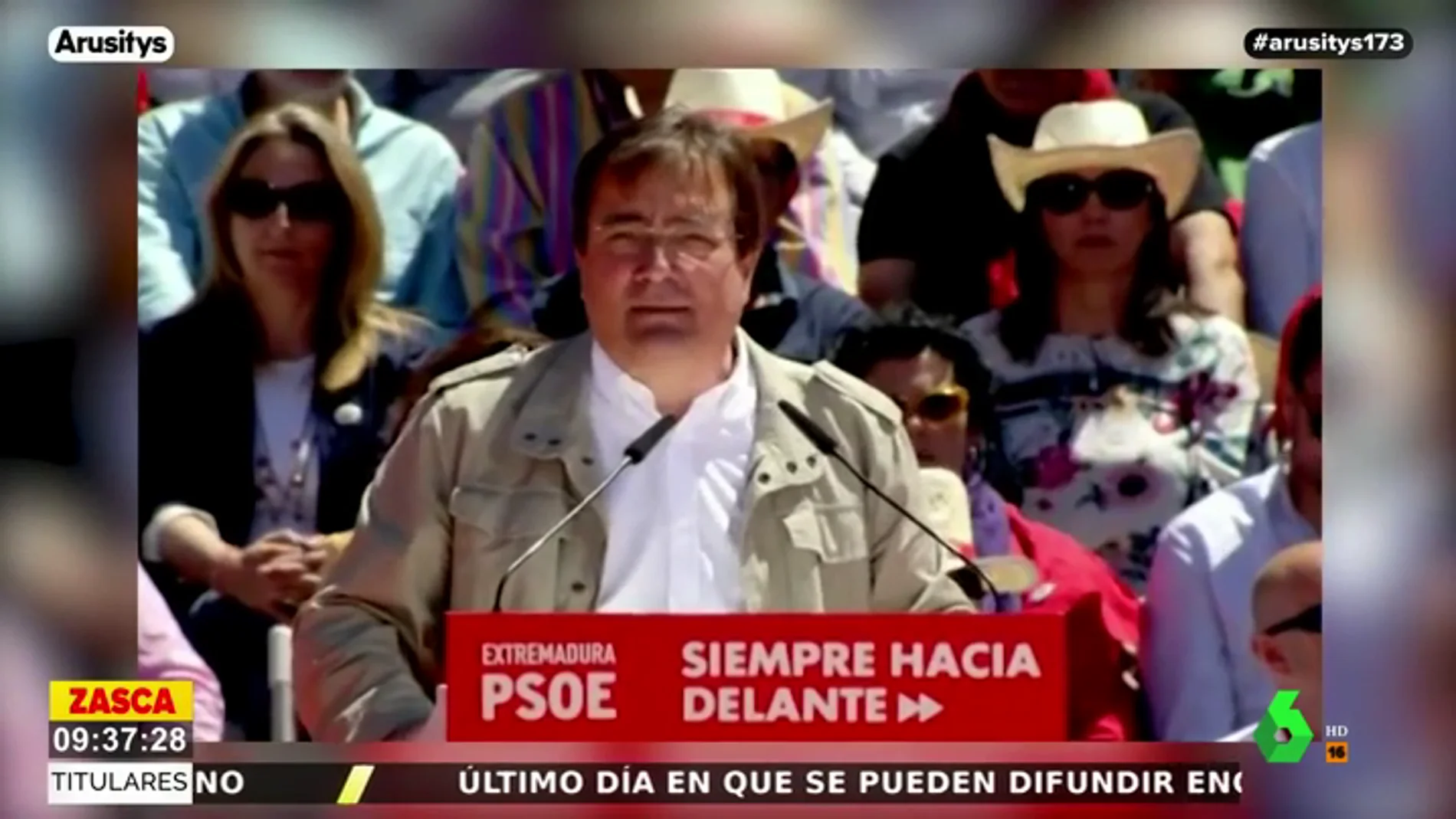 Fernández Vara (PSOE), sobre los dirigentes de Vox: "Estos machos de mierda siguen creyendo que son vuestros dueños"