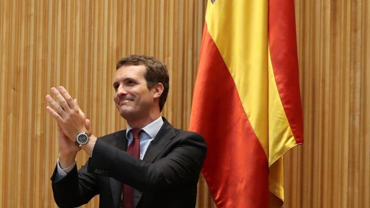 El l&iacute;der del PP, Pablo Casado