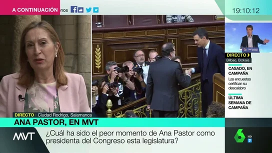 Ana Pastor confiesa uno de los peores momentos como presidenta del Congreso: "La moción a Rajoy: fue legal, pero no justa" Ana Pastor confiesa uno de los peores momentos como presidenta del Congreso: "La moción a Rajoy: fue legal, pero no justa"