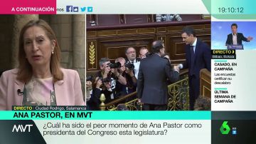 Ana Pastor confiesa uno de los peores momentos como presidenta del Congreso: "La moción a Rajoy: fue legal, pero no justa"