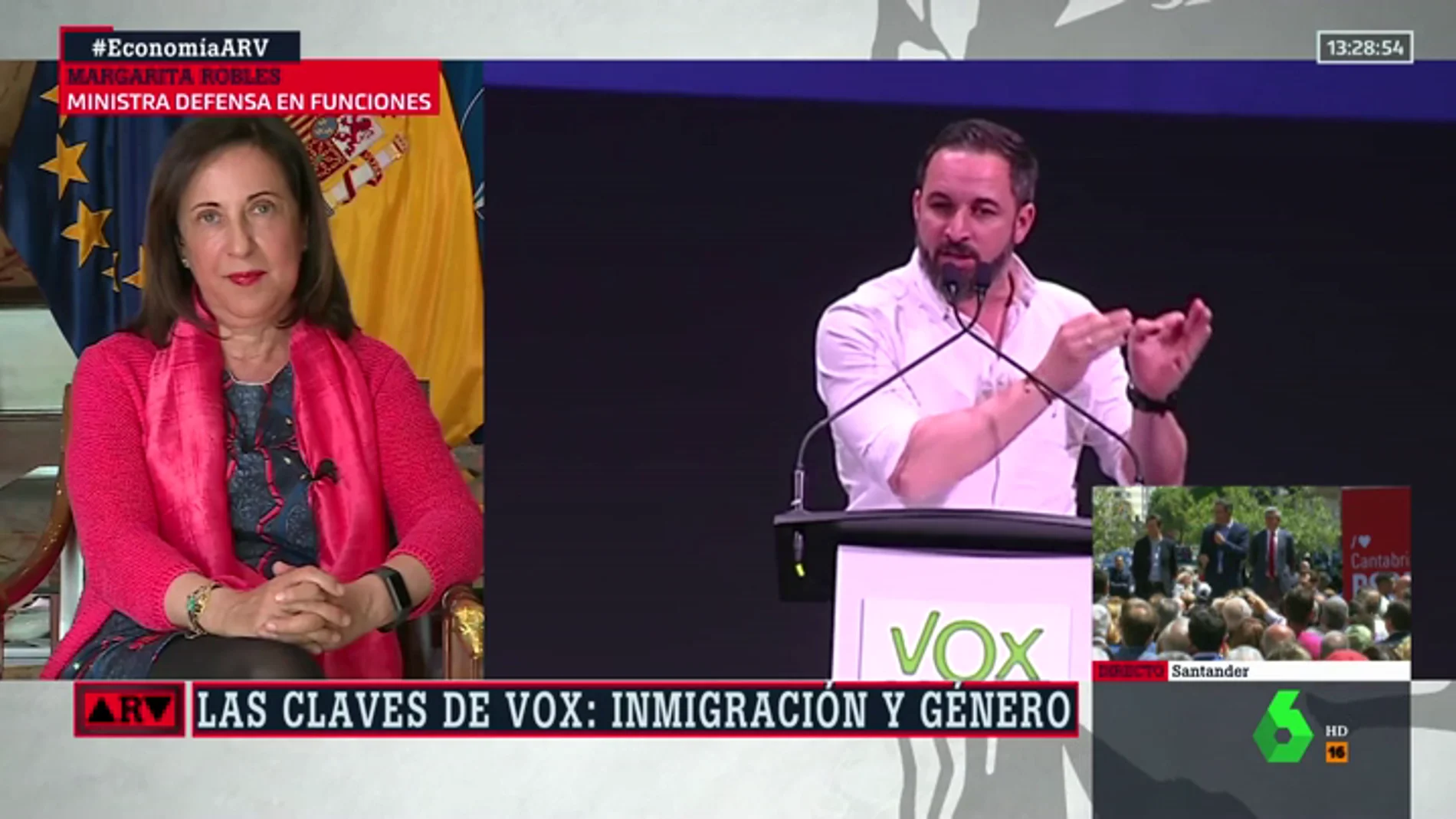 Margarita Robles responde al llamamiento de Vox para usar la Legión en "en las fronteras": "Sería bueno que Abascal se leyera la Constitución"