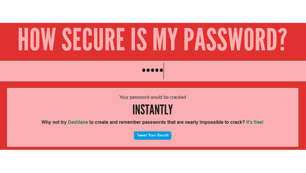 Contraseña insegura