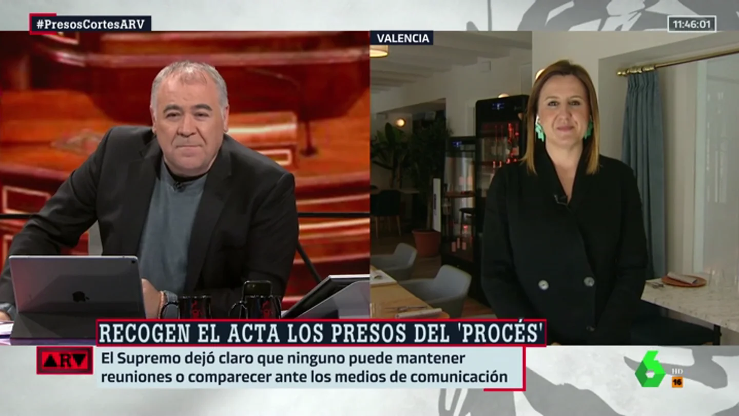María José Catalá (PP) critica la presencia de los presos independentistas en el Congreso y el Senado: "Todo esto me parece un teatro" María José Catalá (PP) critica la presencia de los presos independentistas en el Congreso y el Senado: "Todo esto me parece un teatro"