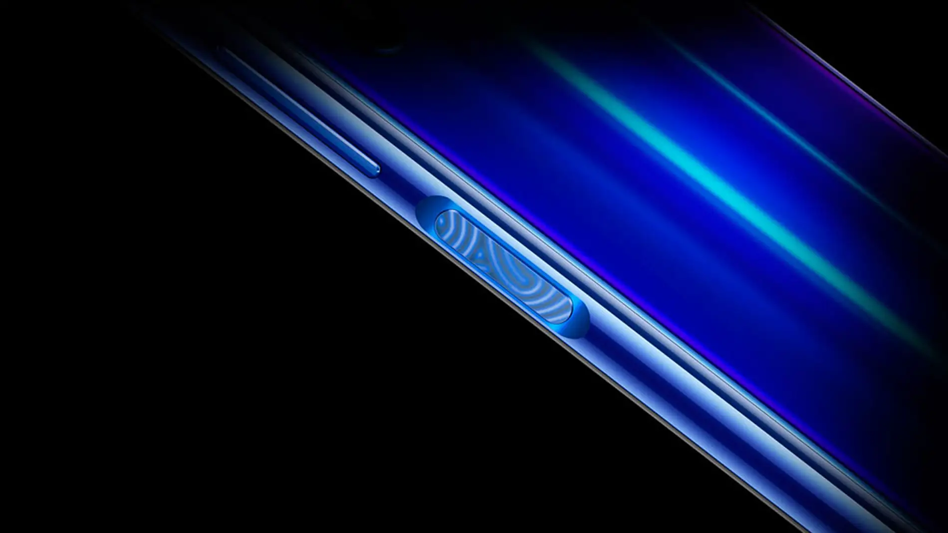 El lector de huellas en el lateral del Honor 20 Pro El lector de huellas en el lateral del Honor 20 Pro