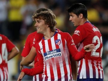 Griezmann celebra su último gol con el Atlético de Madrid Griezmann celebra su último gol con el Atlético de Madrid