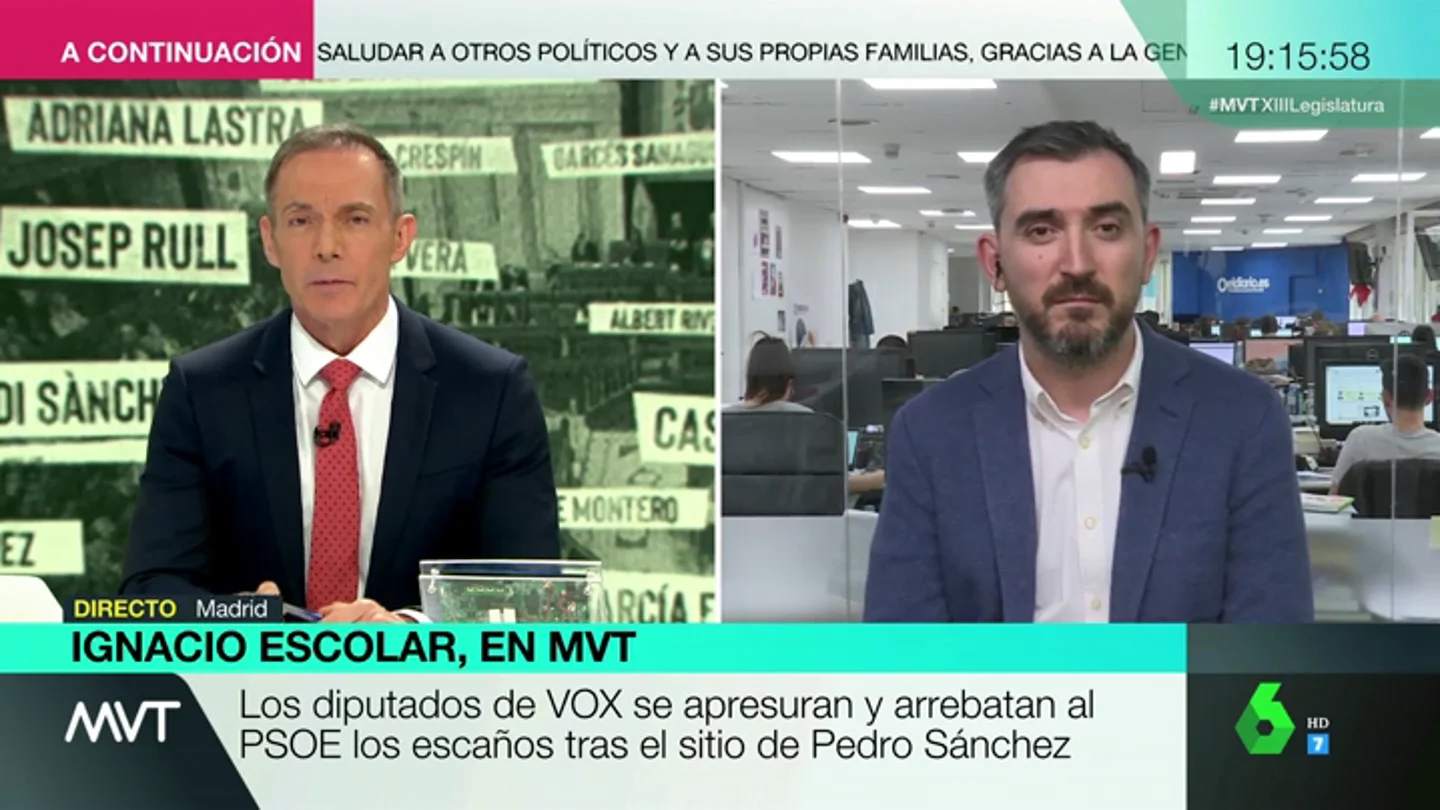 Ignacio Escolar: "Todo lo de Vox en el Congreso ha sido una provocación" Ignacio Escolar: "Todo lo de Vox en el Congreso ha sido una provocación"